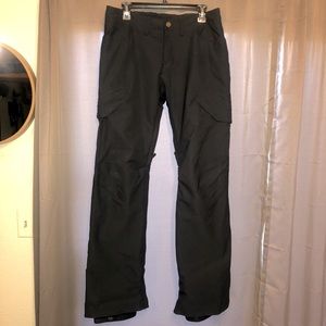 Burton black snow pants USED size Small